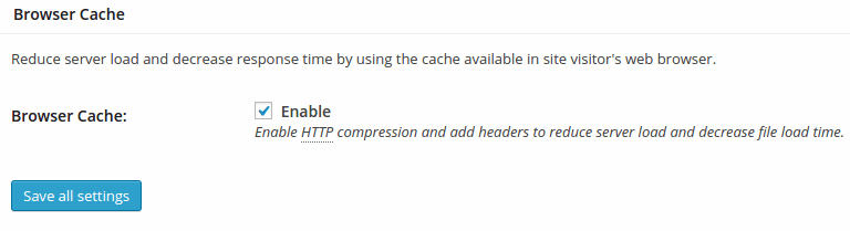 wordpress - w3 total cache - browser cache
