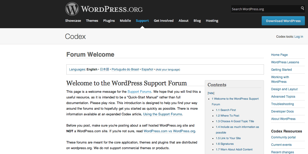 where to go for wordpress help