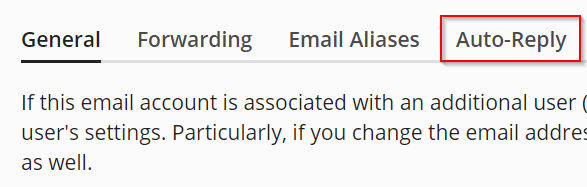 how to set an individual email autoresponder (out of office)