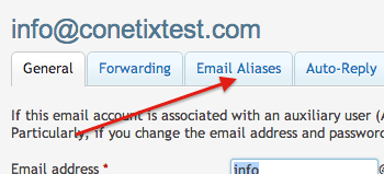 how to add an email alias