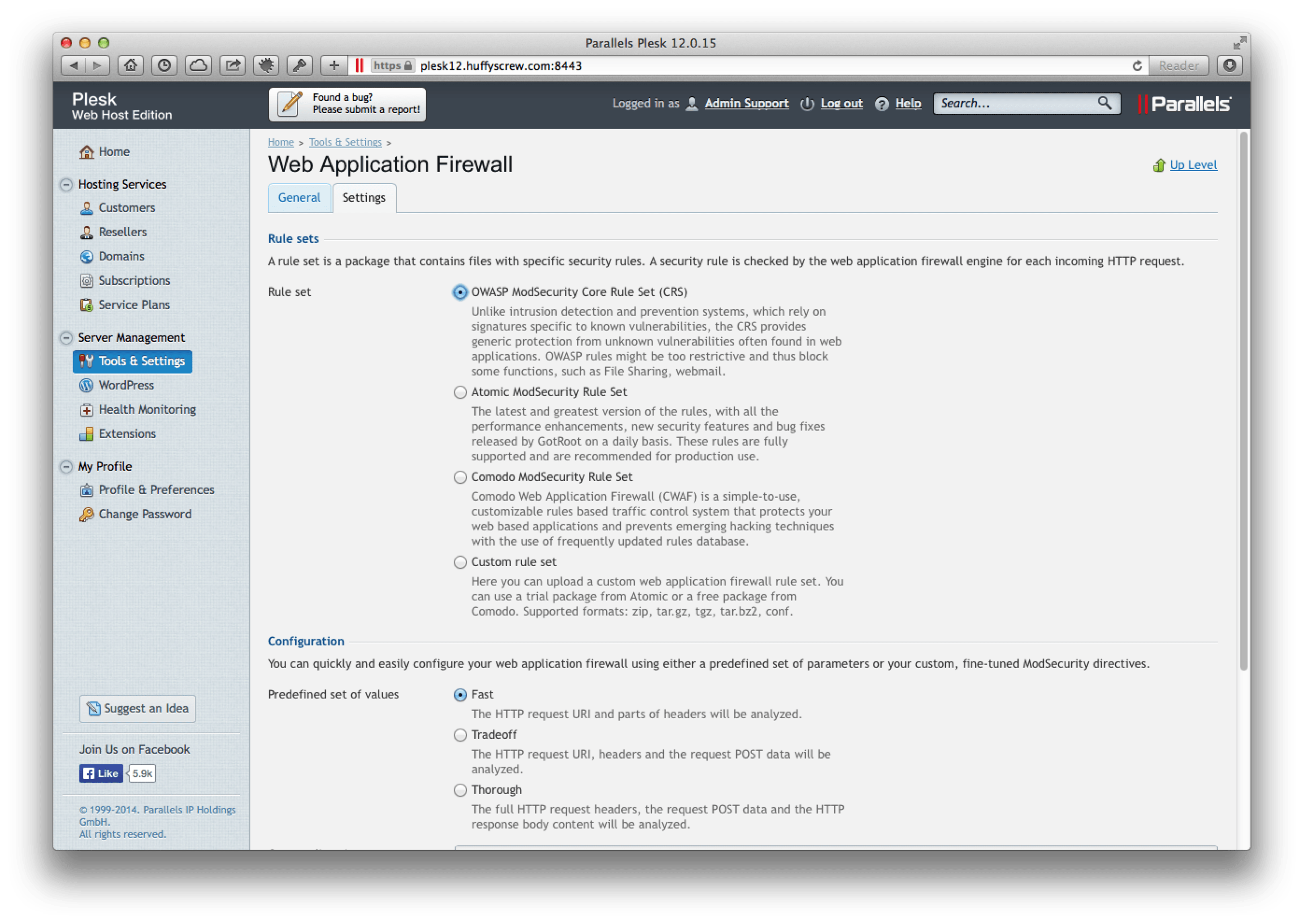plesk 12 overview of new security features