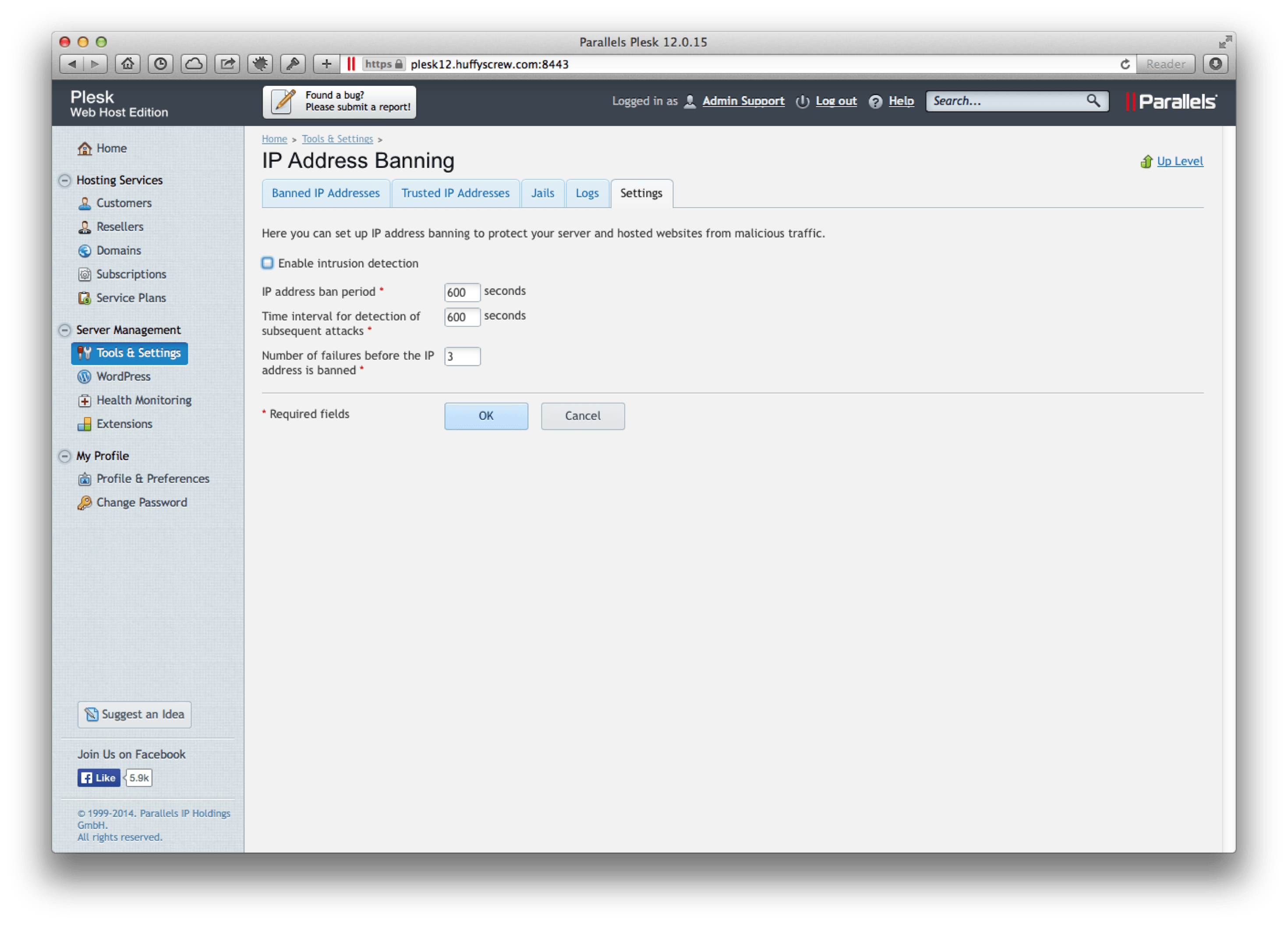 plesk 12 overview of new security features
