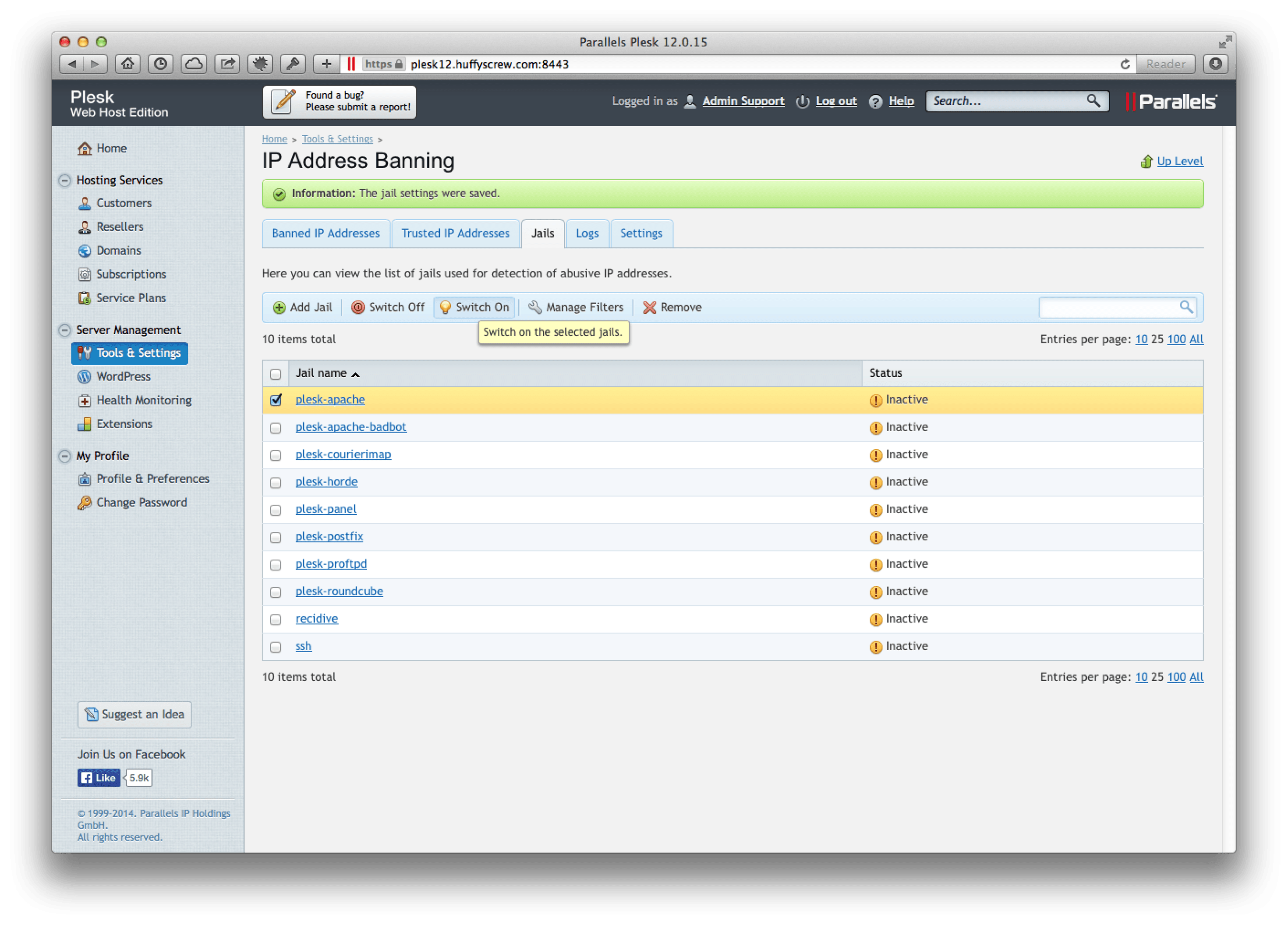 plesk 12 overview of new security features
