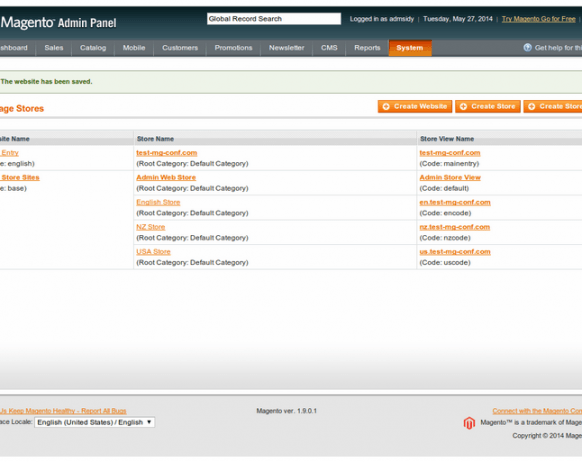 magento - configuring multiple store views