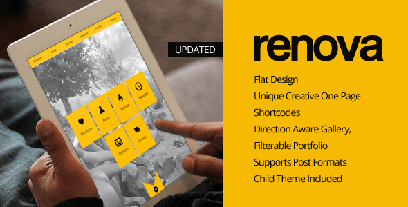 renova flat wordpress theme