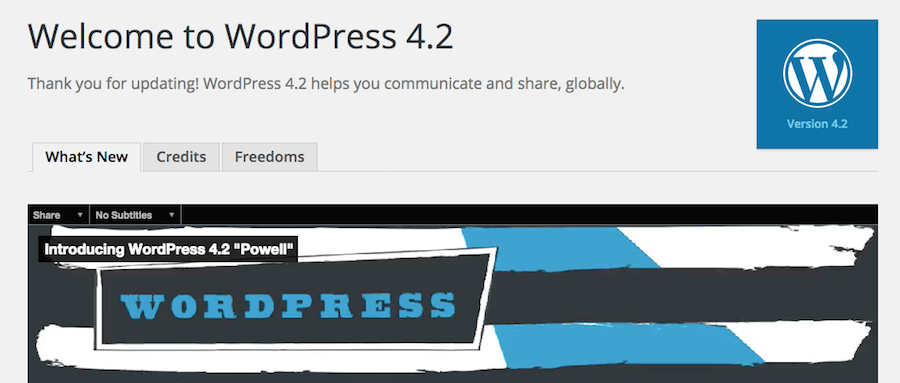 wordpress 4.2 what's new