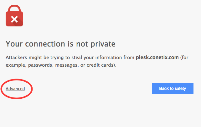 secure connection error