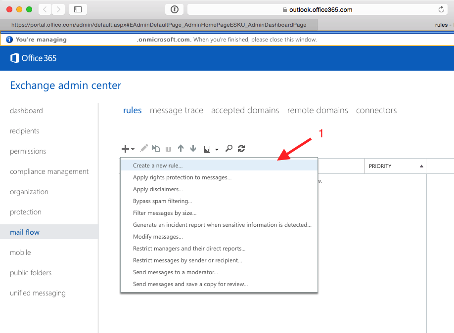 How to setup inbound mail rule for Office 365 from Barracuda • Conetix