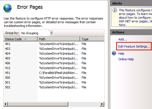 plesk windows 500 internal server error