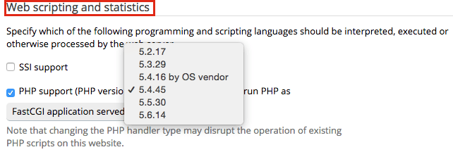 plesk 12.5 - update php version