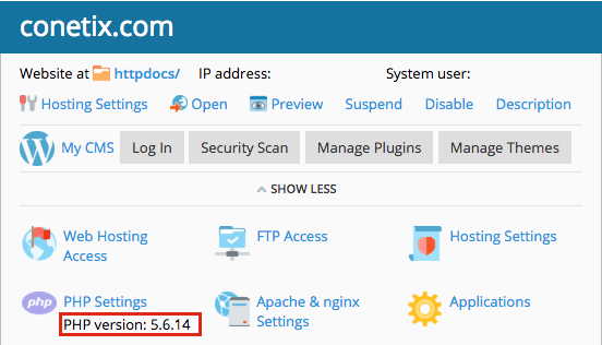 plesk 12.5 - update php version