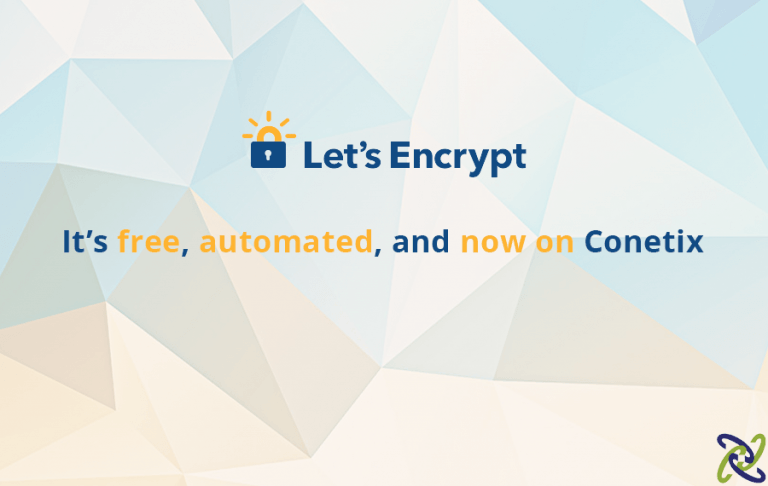 Let's Encrypt FREE certificates now available on all Conetix Hosting