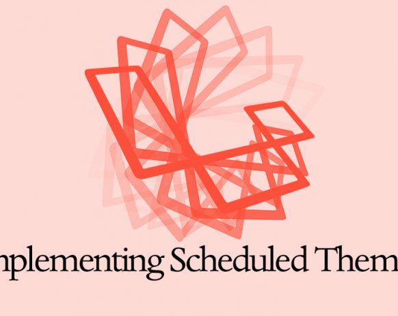 laravel 5 implementing scheduled themes