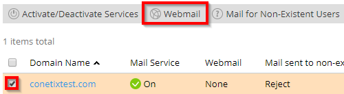 plesk onyx - enable webmail per hosting subscription
