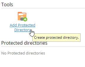 password protect a directory in plesk