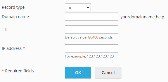 updating your dns records in plesk
