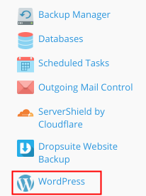 plesk vps: wordpress login button not appearing