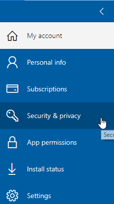 reset office 365 password via outlook.com