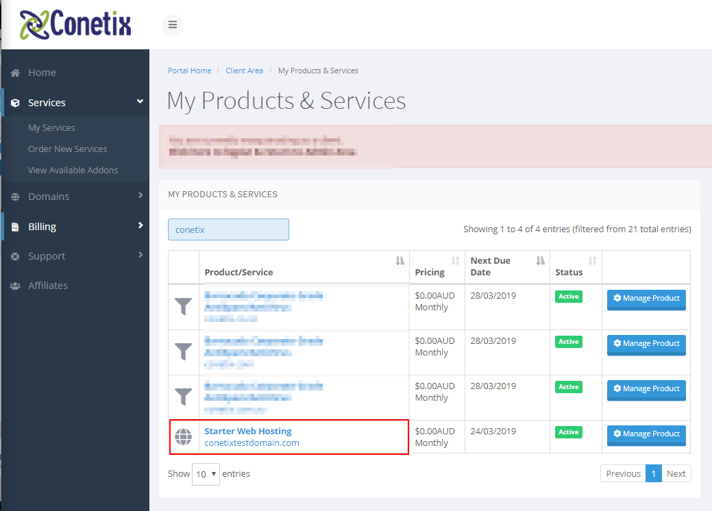 conetix control panel: add files to plesk