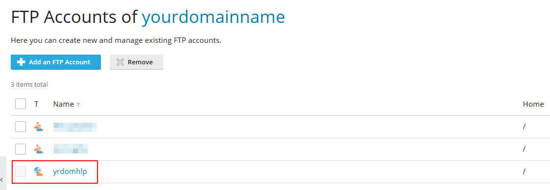 accessing ftp securely in plesk