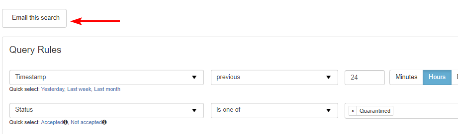 spamexperts - how to create an automatic quarantined message report