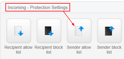 spamexperts - add an email or domain to the allow list