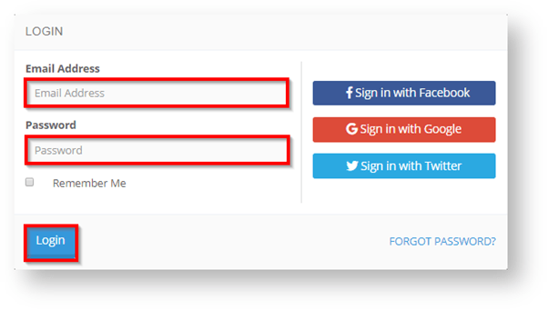 how to login to the conetix control panel