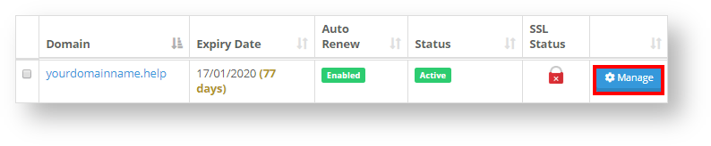 conetix control panel: retrieve domain epp code
