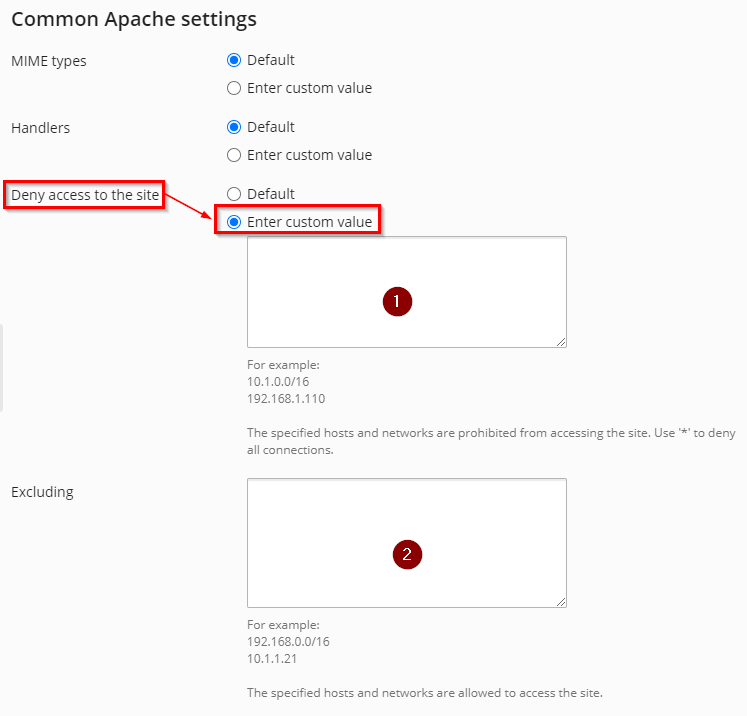limiting access to a website by ip address