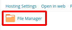 how to create a file in plesk file manager