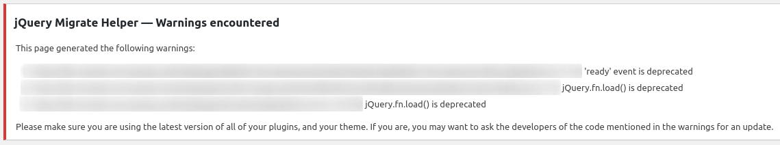 wordpress 5.5 jquery issues