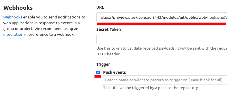 automatic git deployments via gitlab to plesk based hosting