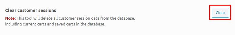 clearing woocommerce sessions