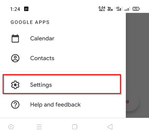 modify gmail app account settings