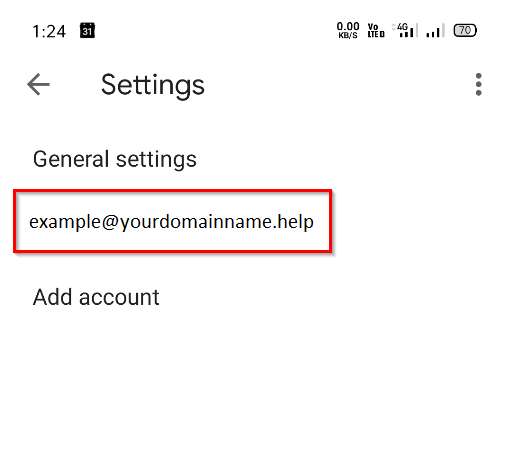 modify gmail app account settings