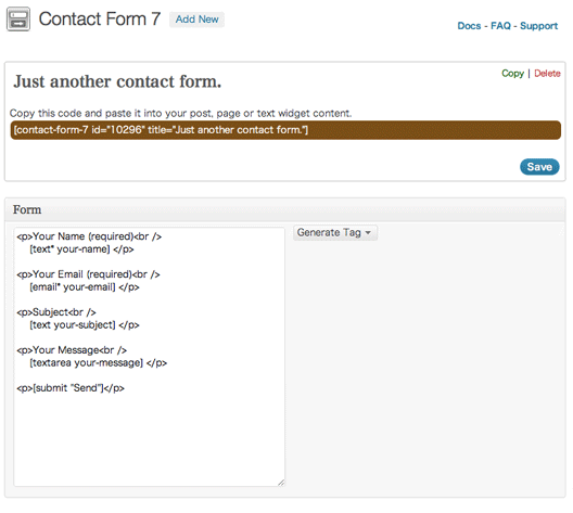contact form 7