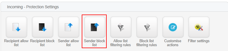 spamexperts - how to block an email