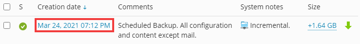 how to restore individual files or folders from plesk backup