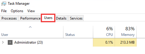 how to force a user sign out on a windows server