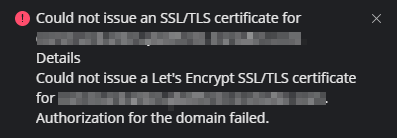 let's encrypt fails to issue or renew on plesk windows