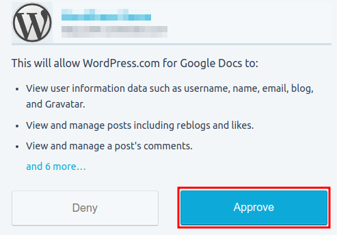 how to add the wordpress add-on to google docs