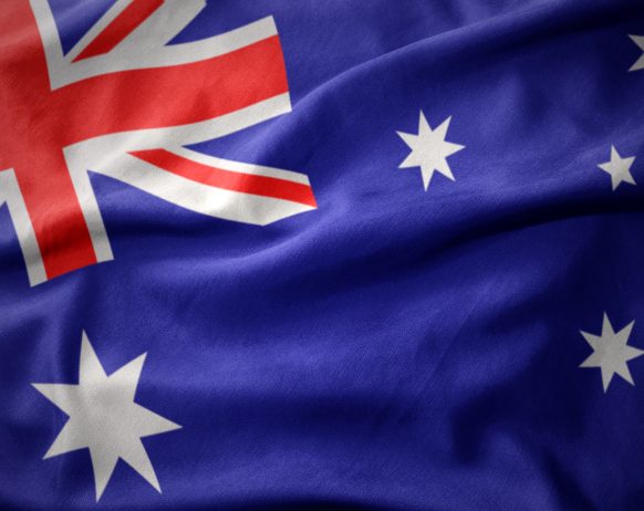 australian flag for .au domain name