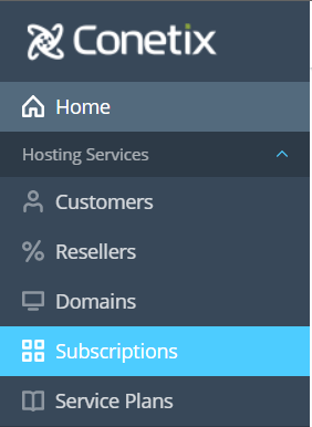 how to create a subscription user in plesk