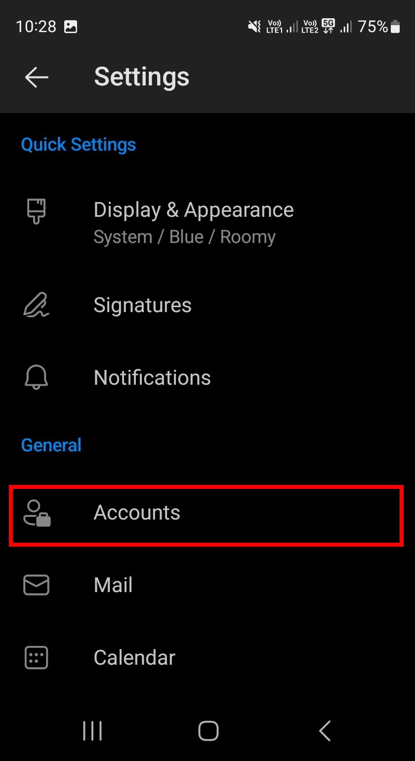 setup microsoft 365 account on the outlook app for android
