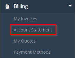 how to generate an account statement