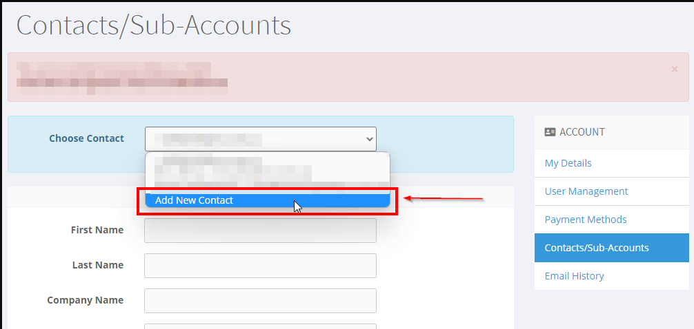 add and modify contacts on your conetix account