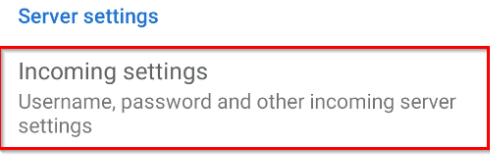 gmail app - update imap/pop email password