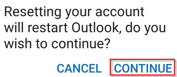 outlook app - update imap/pop email password