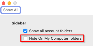 archiving emails to local folder in outlook for mac