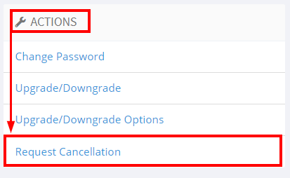 how to cancel a service